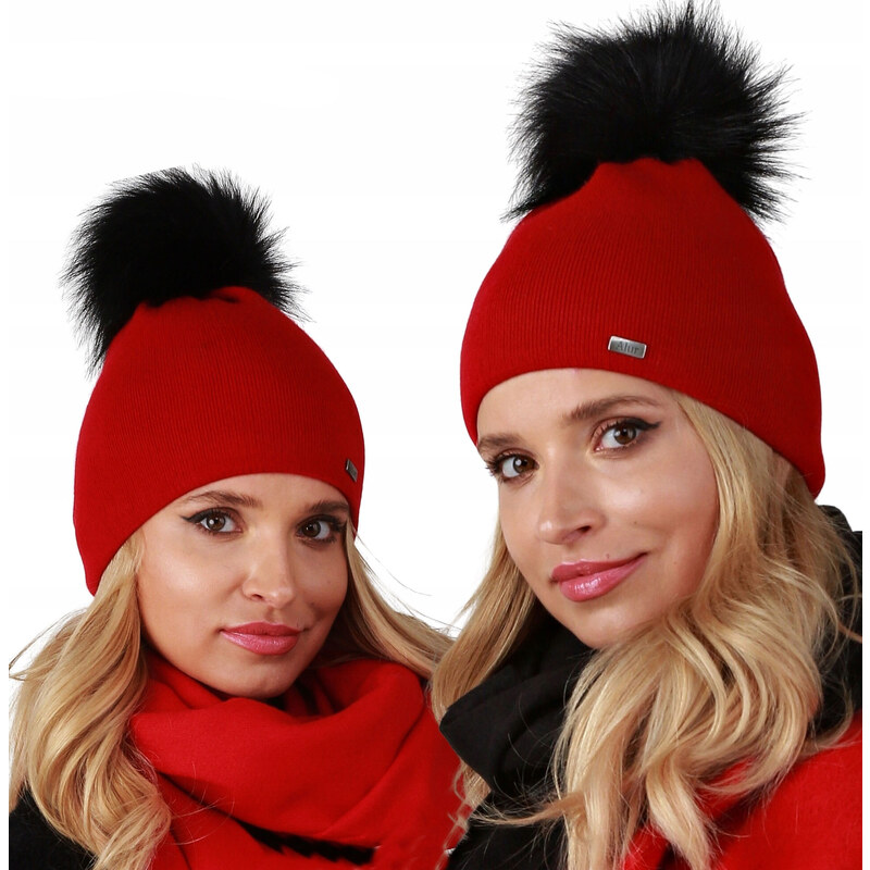 Fashionweek Dámska zimná čiapka s brmbolcom ZIZI15/A13 48750433