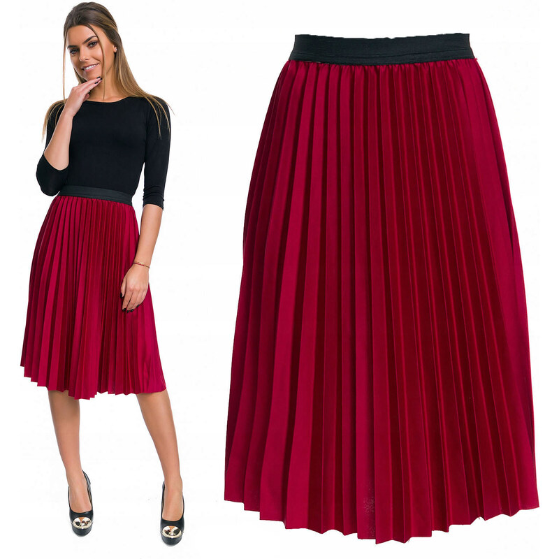 Fashionweek Dámska skladaná plisovaná sukňa TC111 48750515