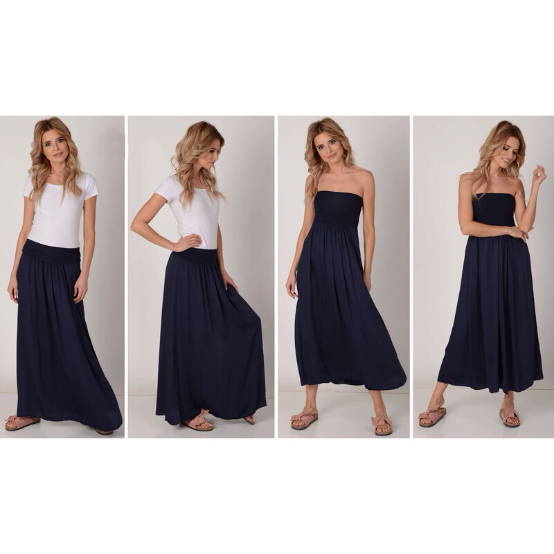 Fashionweek Dlhá maxi letná sukňa zo vzdušného materiálu MF266 48750586