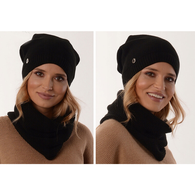Fashionweek Moderni set čiapka a šál, pletený tunel ZIZI31/B1 48750835