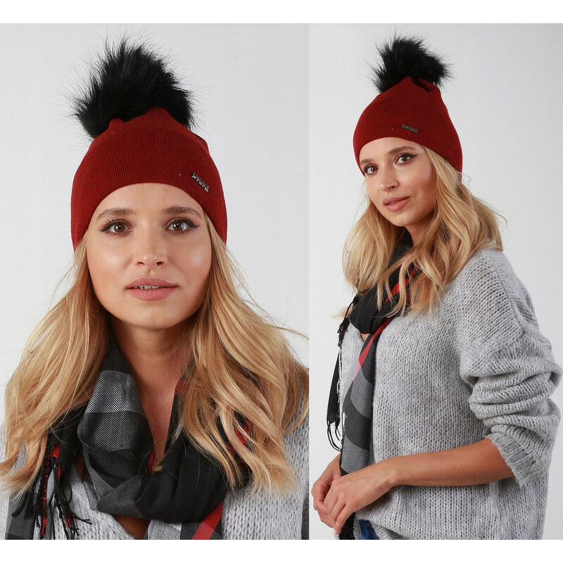 Fashionweek Dámska zimná čiapka s brmbolcom ZIZI39 / P14 48750977