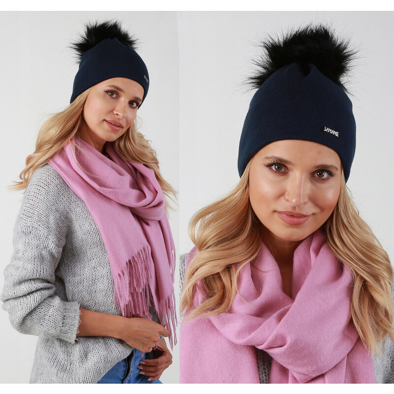 Fashionweek Dámska zimná čiapka s brmbolcom ZIZI39 / P14 48750978