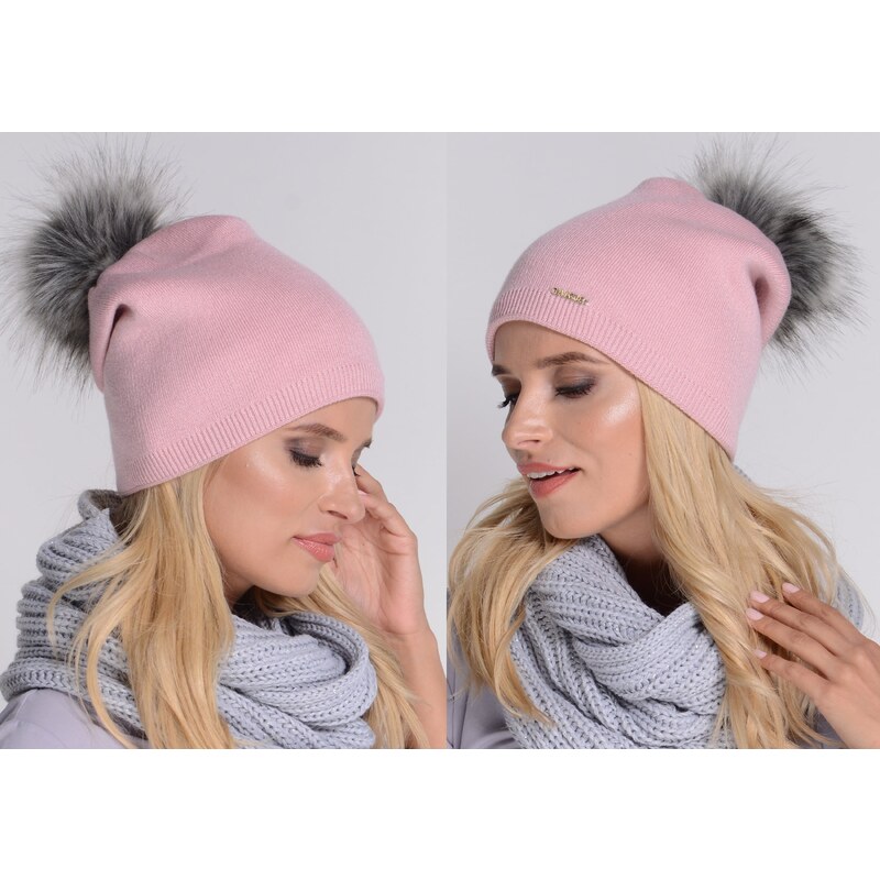 Fashionweek Dámska zimná čiapka s brmbolcom KRASNAL ZIZI-C7 48751008