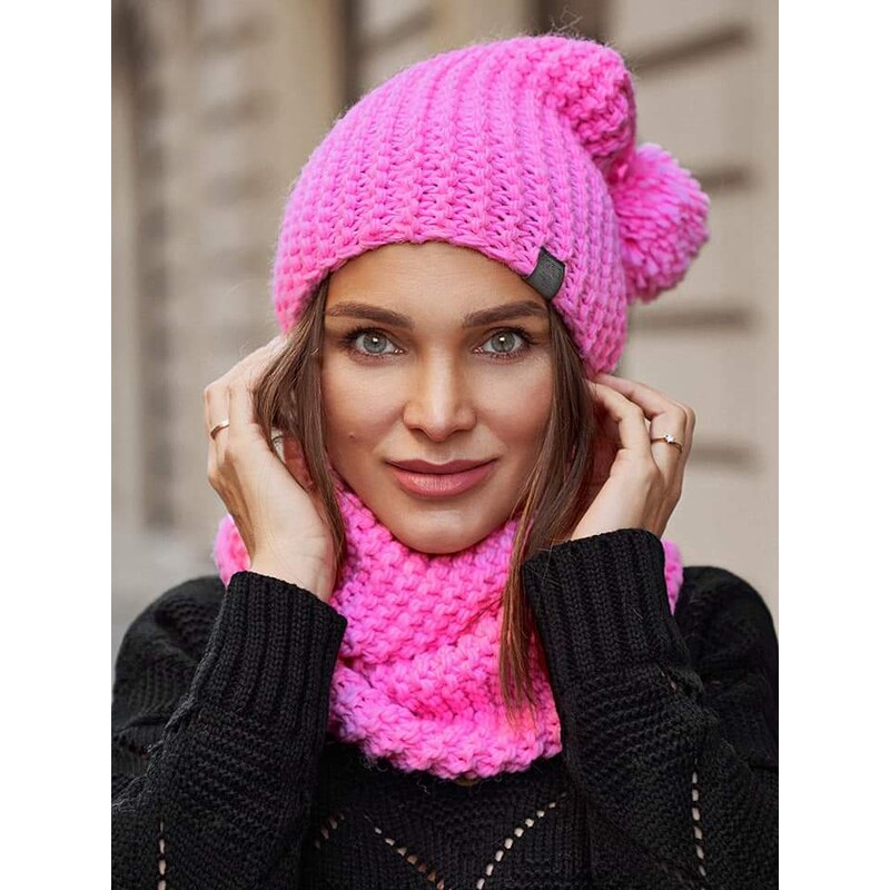 Fashionweek Dámsky zimný set čiapka + šál komin NB1027 48751368