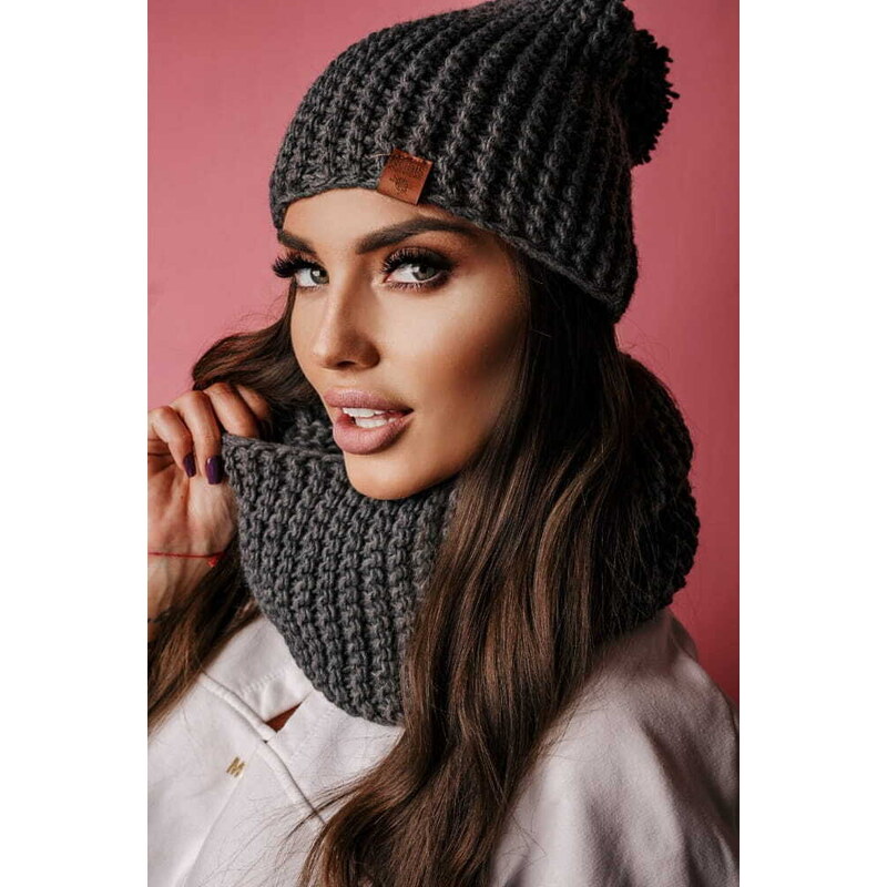 Fashionweek Dámsky zimný set čiapka + šál komin NB1027 48751365