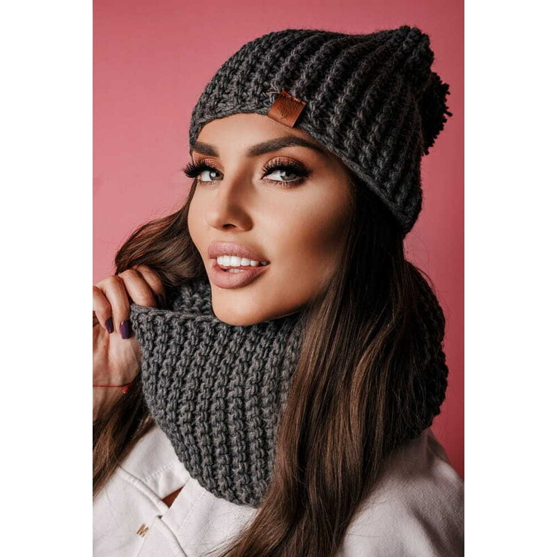 Fashionweek Dámsky zimný set čiapka + šál komin NB1027 48751367