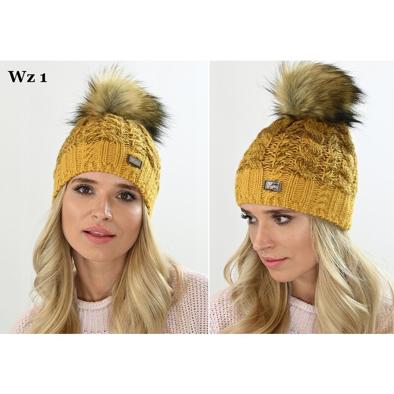 Fashionweek Dámska čiapka s kožušinovou brmbolcom ala JENOT! + Flísová 48751376
