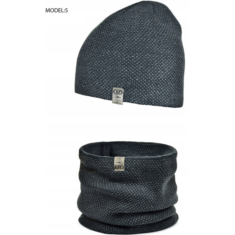 Fashionweek Zimné set - pánska čiapka a šál / golier v niekoľkých farbách ZIZI-M1