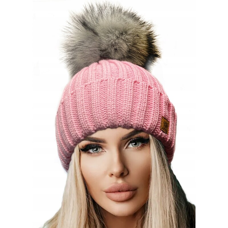 Fashionweek Dámska zimná čiapka s brmbolcom flísová podšívka JENOT 48751535