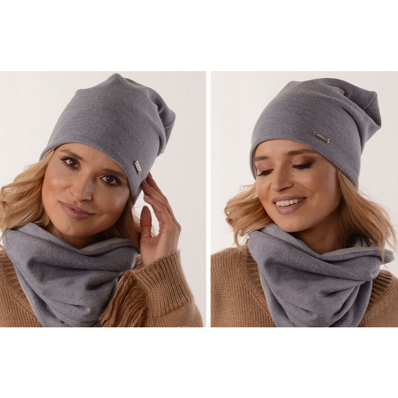 Fashionweek Dámsky zimný set čiapka + šál flísová podšívka ZIZI-K4 48751637