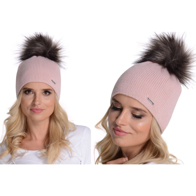 Fashionweek Dámska zimná čiapka s brmbolcom ZIZI-H1 48751624