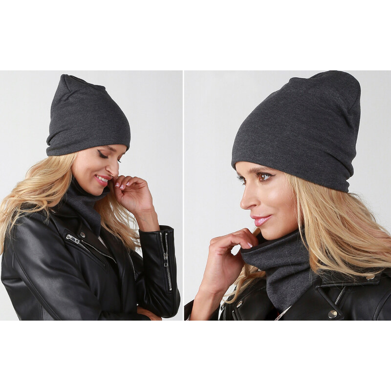 Fashionweek Dámsky zimný set čiapka + šál flísová podšívka ZIZI-B3 48751713