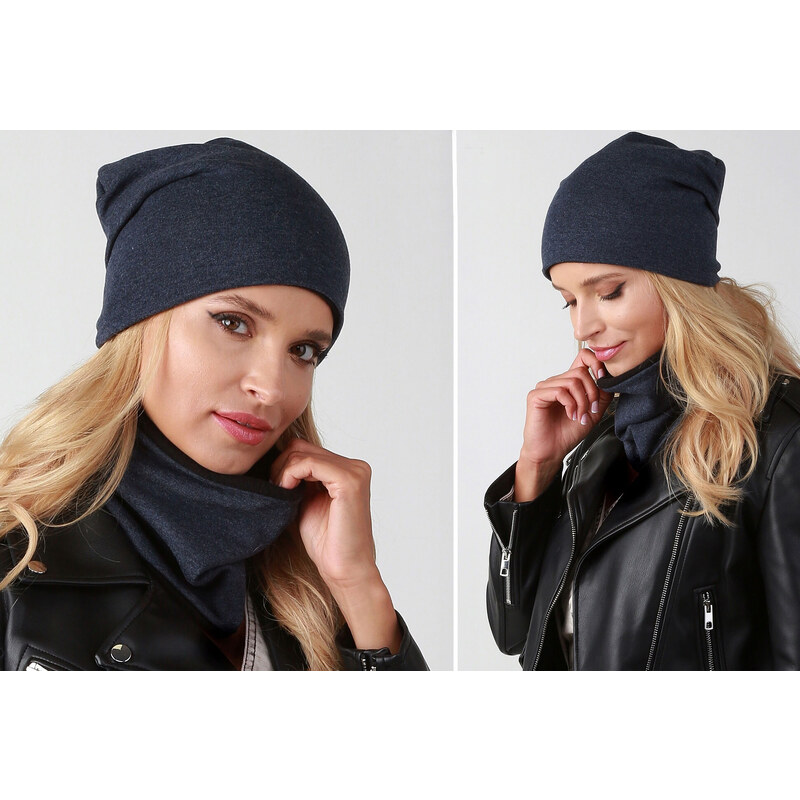 Fashionweek Dámsky zimný set čiapka + šál flísová podšívka ZIZI-B3 48751714