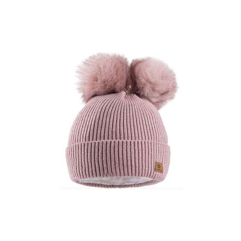 Fashionweek Dámska zimná čiapka s dvoma brmbolcami WOOL2 48752085