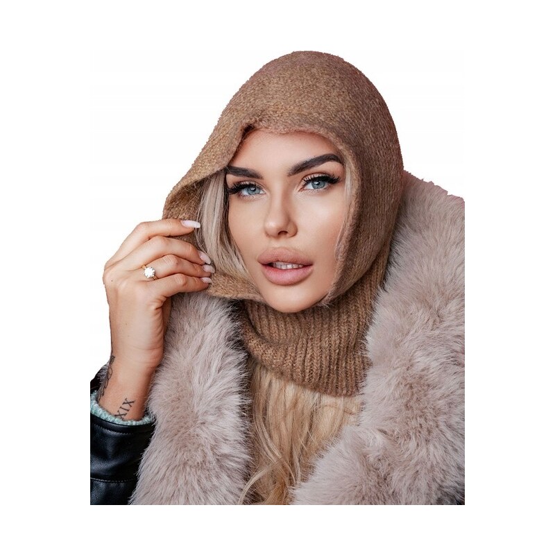 Fashionweek Zimná čiapka v štýle kukla WOOL01 48752849