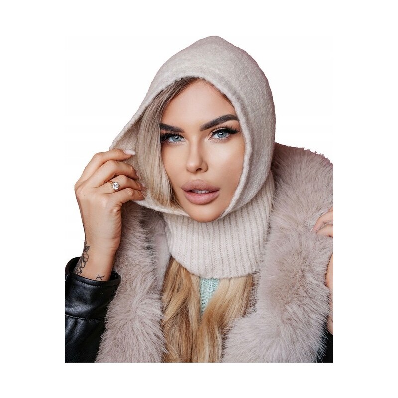 Fashionweek Zimná čiapka v štýle kukla WOOL01 48752848