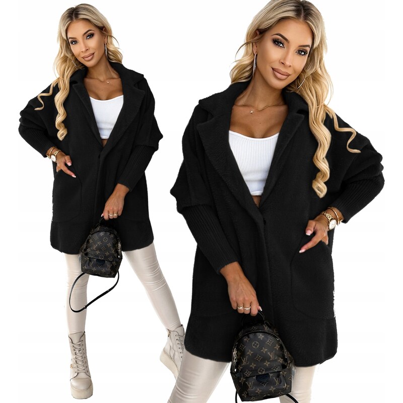 Fashionweek Vlnený kabát z alpaky tc830