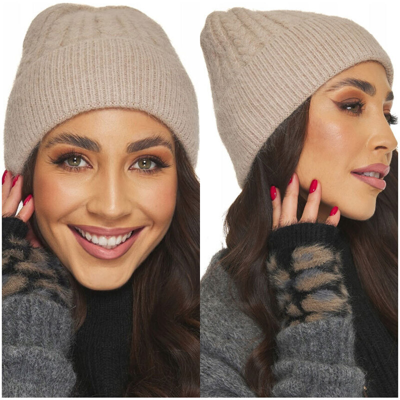 Fashionweek Dámska čiapka teplá a efektná s vlnou KARR-1 48752916