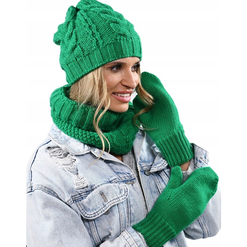 Fashionweek Súprava dámskej čiapky, šálu a rukavíc A9 48753147