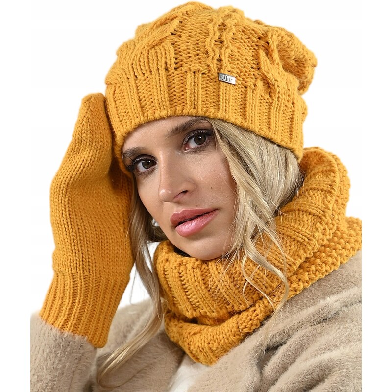 Fashionweek Súprava dámskej čiapky, šálu a rukavíc A9 48753145