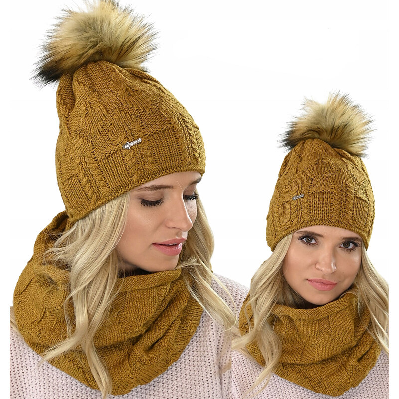 Fashionweek Damský zimný set čepice a šála AL-M5 ​ 48753214