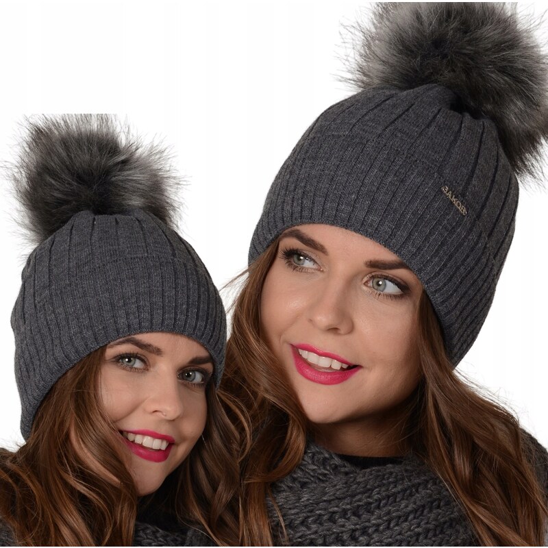 Fashionweek Dámska zimná čiapka s brmbolcom AL-J2 48753255