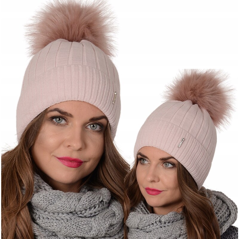 Fashionweek Dámska zimná čiapka s brmbolcom AL-J2 48753254
