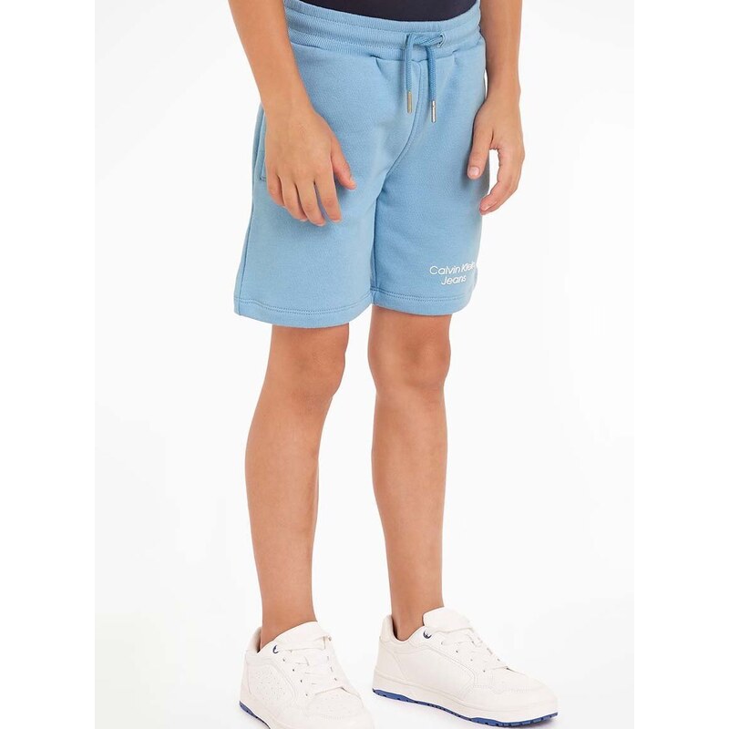Detské krátke nohavice Calvin Klein Jeans nastaviteľný pás