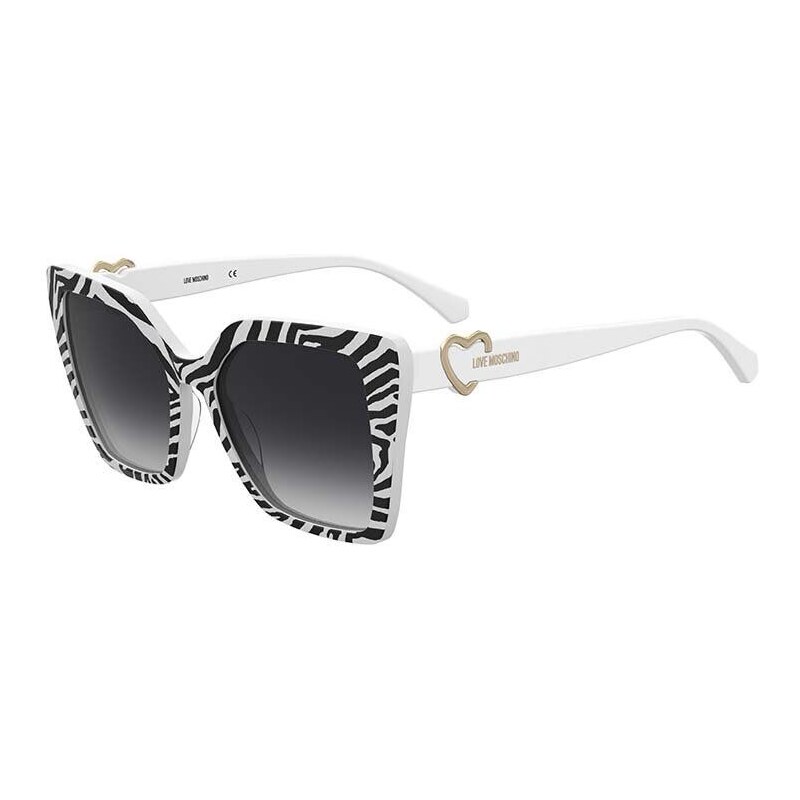 Slnečné okuliare Love Moschino dámske, biela farba, MOL067/S
