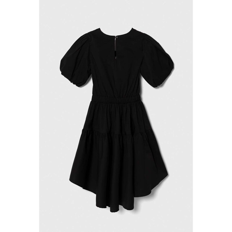 Dievčenské šaty Pinko Up čierna farba, mini, áčkový strih