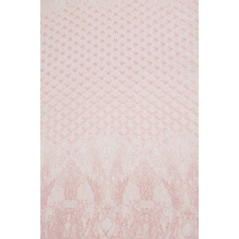 Šál Guess dámsky, ružová farba, vzorovaný, AW5130 MOD03