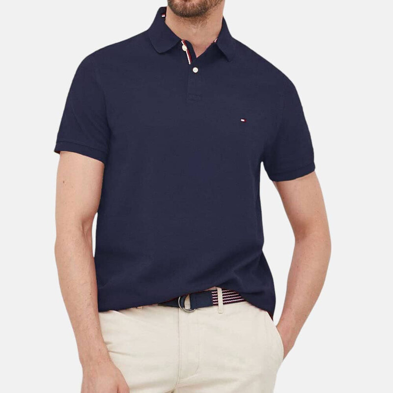 Pánské tmavě modré polo triko Tommy Hilfiger 55709 49083965