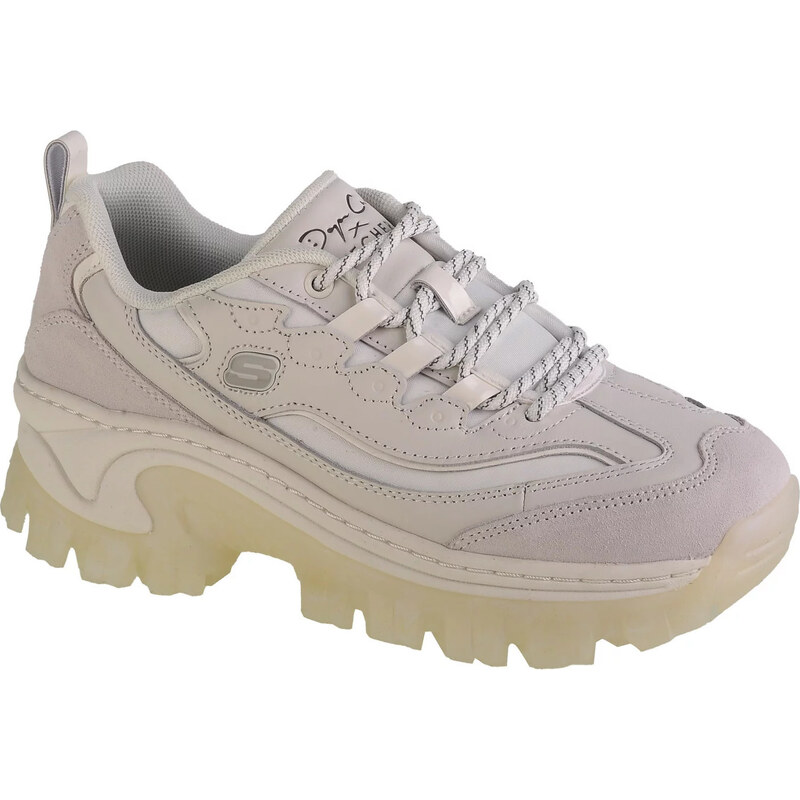 Béžové dámske sneakersy na platforme Skechers Hi-Rýdze - Doja Cat 49086510