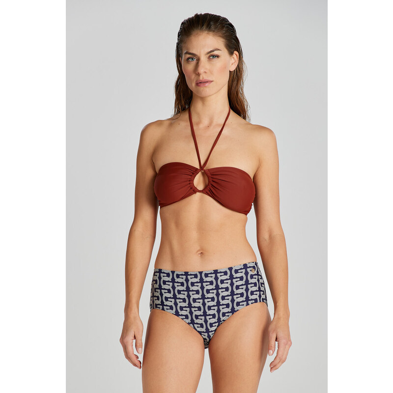 PLAVKY GANT G PATTERN BIKINI HIPSTER SPODNÝ DIEL EVENING BLUE 49096602