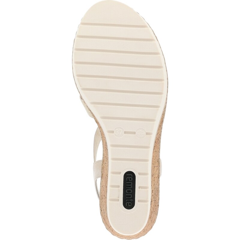 RIEKER Dámske sandále REMONTE R6264-90 zlatá S4