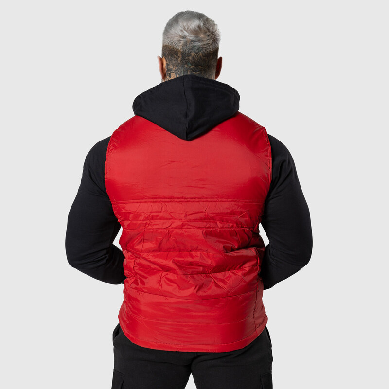 Pánska prešívaná vesta Iron Aesthetics Discover, červená