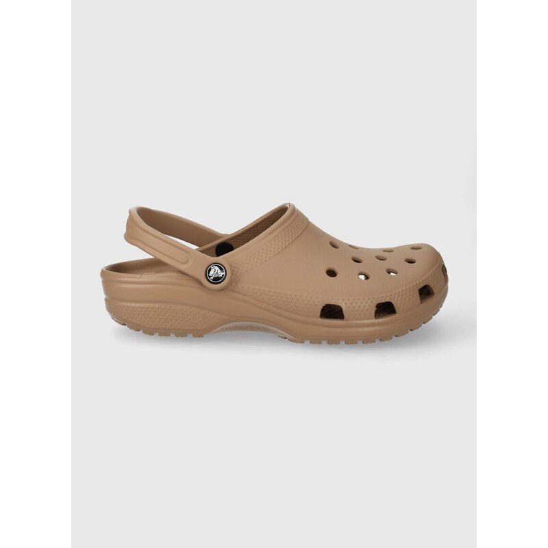 Šľapky Crocs Classic hnedá farba, 10001