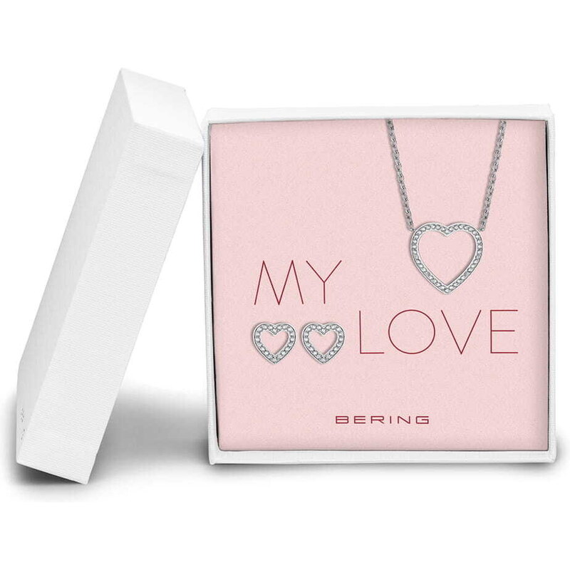 Bering Súprava oceľových šperkov Arctic Symphony 437-740-Silver 66593900