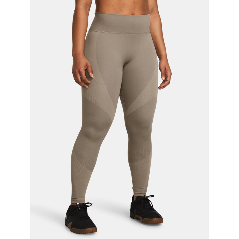 Svetlohnedé športové legíny Under Armour Vanish Elite Seamless AnkLeg 52516557