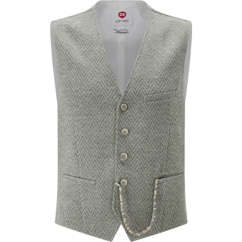 Pánska ľanová vesta CLUB OF GENTS slim fit 49104057