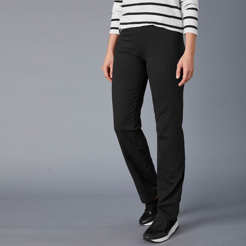 Rovné strečové džersejové nohavice z bio bavlny, eco-friendly produkt 48073147