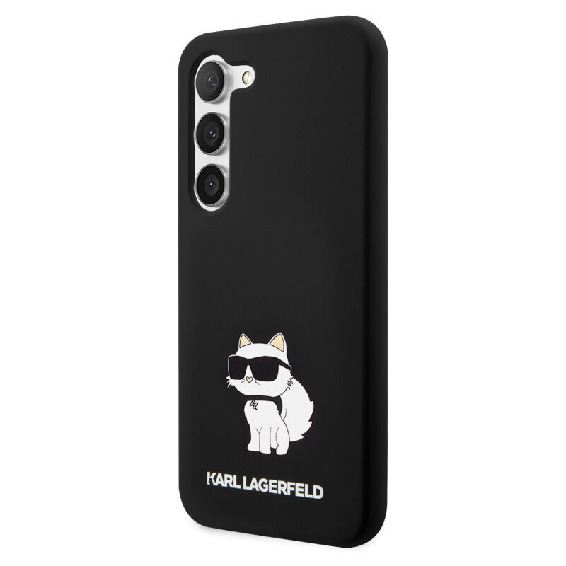 Karl Lagerfeld Liquid Silicone Choupette NFT Case for Samsung Galaxy S23 schwarz KLHCS23SSNCHBCK