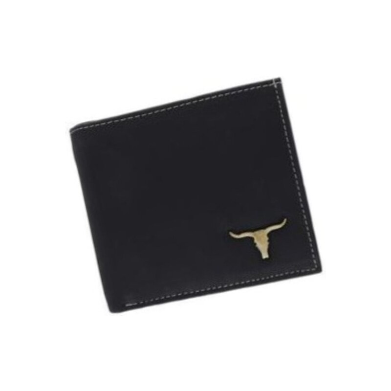 Buffalo Wild Čierna matná pánska kožená peňaženka RFID v krabičke WILD 37323559