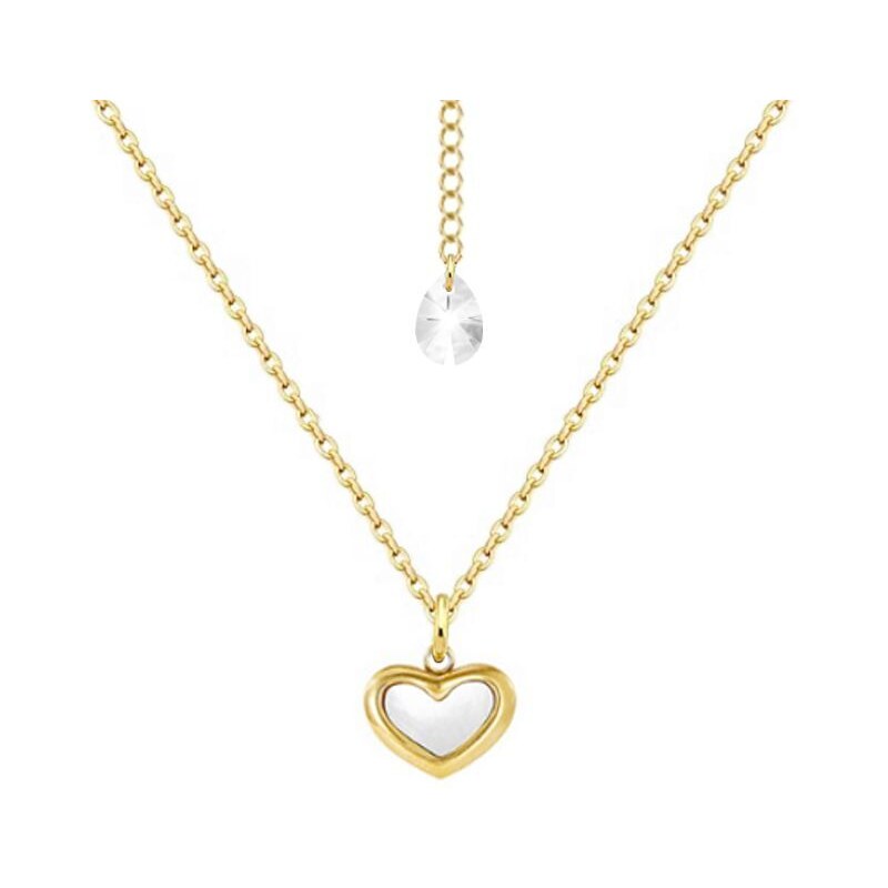 SWAROVSKI Elements Swarovski e. náhrdelník Love Aura, srdce s perleťou 49134948