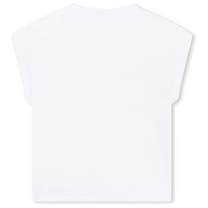Detské bavlnené tričko Dkny biela farba
