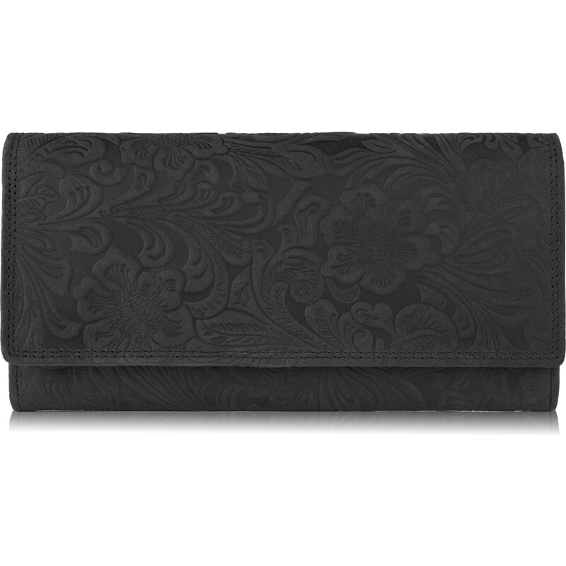 PAOLO PERUZZI Dámska kožená peňaženka T-25-BL | čierna T-25-BL 49143853