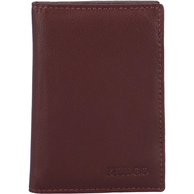 Kožené puzdro na doklady vínové - Bellugio Sarabi vínová 49173817