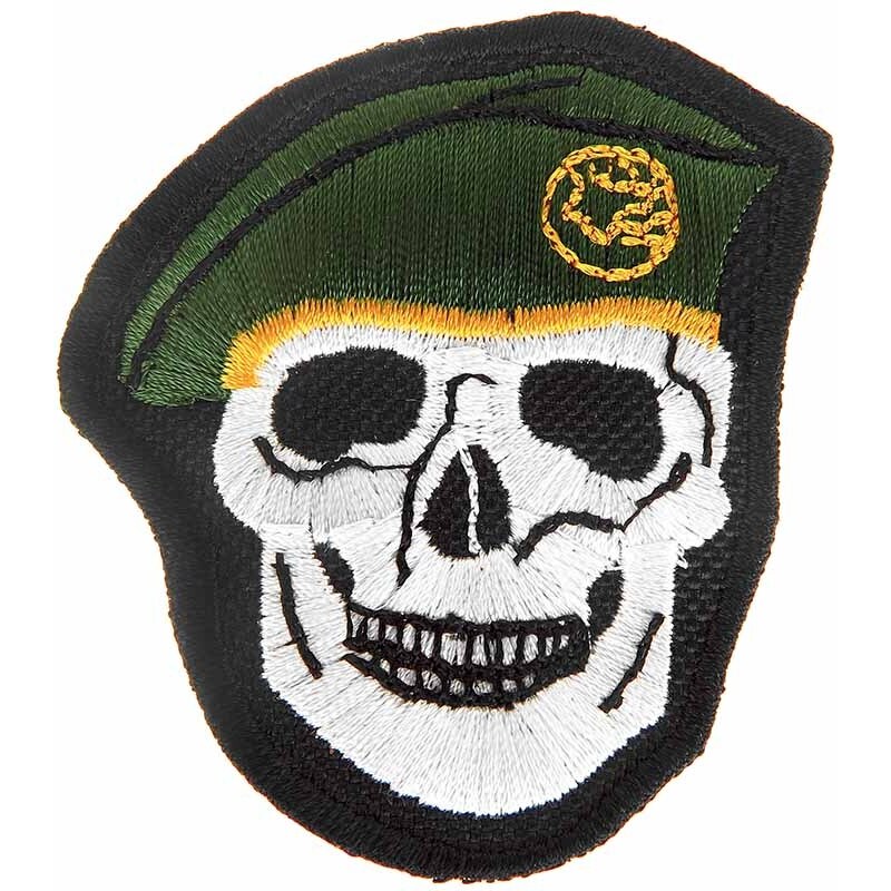 Nášivka Lebka Zelený baret 49175470