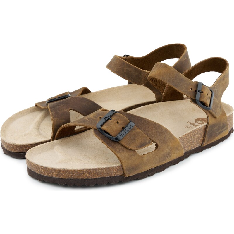 Vlnka Pánske korkové anatomické sandále Jindra hnedá veľkosti obuvi - 50220589
