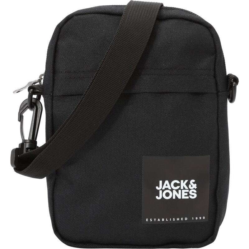 JACK & JONES Taška cez rameno Jamie čierna / biela 51192568